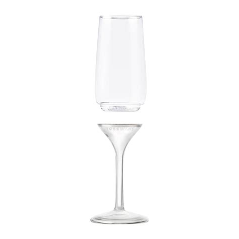 Wholesale Plastic Flute, 6 oz. Champagne (Stemmed, Detachable) - Wine-n-Gear