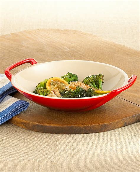 Amazon.com: Le Creuset Stoneware Wok Dish, Cobalt: Home & Kitchen