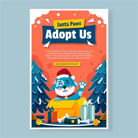 Santa Paws Poster 13218934 Vector Art at Vecteezy