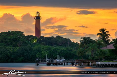 Jupiter Lighthouse Sunset Waterway – HDR Photography by Captain Kimo