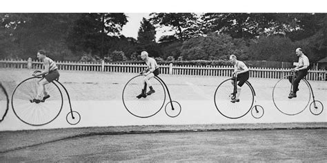 The annual penny farthing bicycle race ~ Herne Hill velodrome, South London, 1937 Bicycle Race ...