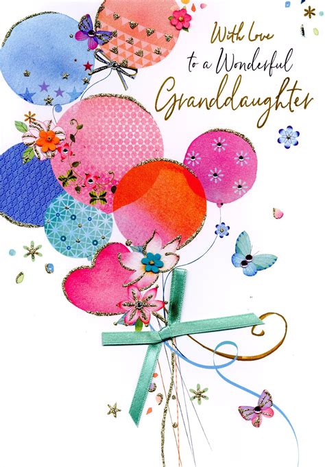 Magnifique Wonderful Granddaughter Birthday Greeting Card Large Luxury Cards 5034527292834 | eBay