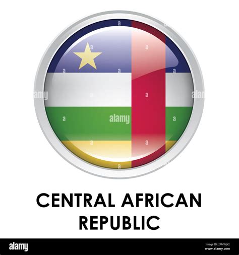 Round flag of Central African Republic Stock Photo - Alamy