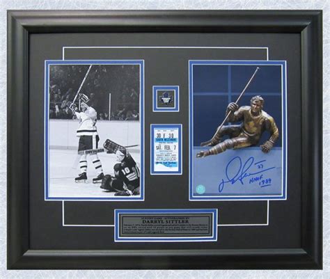 Darryl Sittler Toronto Maple Leafs Signed 10 Point Night Legends Row 19 ...