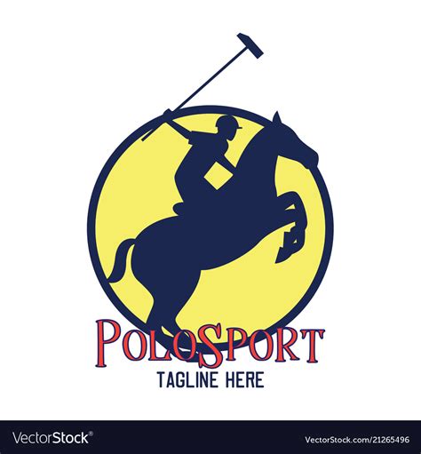 Polo sport logo with text space for your slogan Vector Image