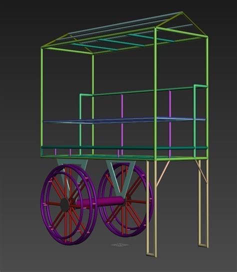 3D model Metal Cart design VR / AR / low-poly | CGTrader