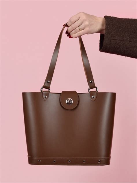 Arizona Bucket Brown Leather Handbag from Vivien of Holloway