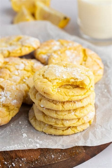 Lemon Cake Mix Cookies - Insanely Good