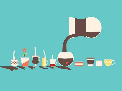 Coffee Mugs of All Sorts by Alex Johnson on Dribbble