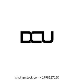 Dcu Letter Original Monogram Logo Design Stock Vector (Royalty Free) 1998527150