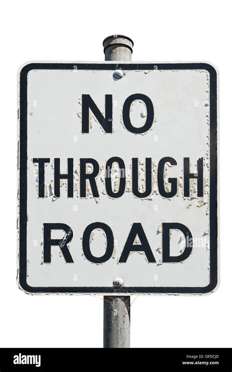 No through road sign hi-res stock photography and images - Alamy