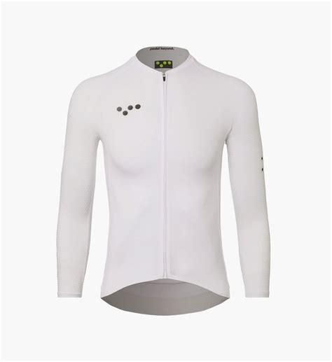 Men's Pro Pursuit Long Sleeve Cycling Jersey - Chalk - Breathable – The ...