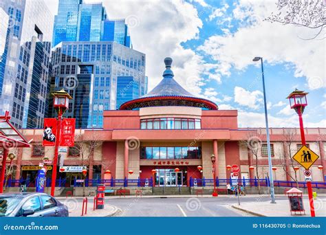 Chinese Cultural Centre in Calgary Chinatown Editorial Image - Image of alberta, facade: 116430705