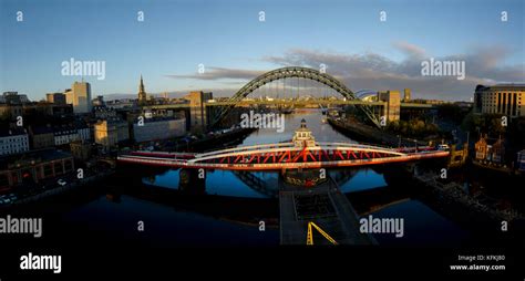 Newcastle Bridges Stock Photo - Alamy