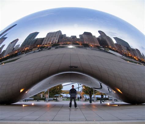 Chicago Mirror Bean | Rob underneath Chicago's "Bean" | Heather | Flickr