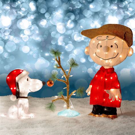 Decorative Collectible Brands Other Department 56 Charlie Brown Snoopy & The Lonely Tree Lighted ...