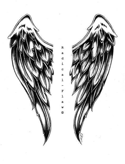 Angel Wings by RadicalFlaw on deviantART | Wing tattoo designs, Angel wing drawing tattoo, Wings ...