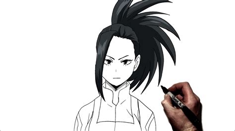 How To Draw Momo | Step By Step | My Hero Academia - YouTube