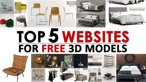 DOWNLOAD FREE 3D MODELS - TOP 5 WEBSITES FOR FREE 3D MODELS - YouTube