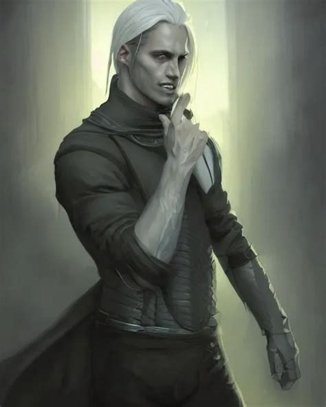 male rogue changeling, black clothes, blond hair, grey | Stable Diffusion