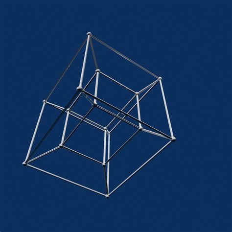 hypercube tesseract 3d model