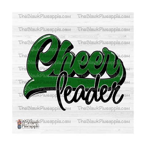 Cheer Design PNG, Cheerleader Swash in Dark Green, Cheerlead - Inspire ...