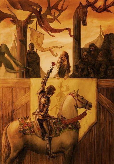 Loras Tyrell Giving Sansa Stark a Rose and the Hand's Tournament, by ...