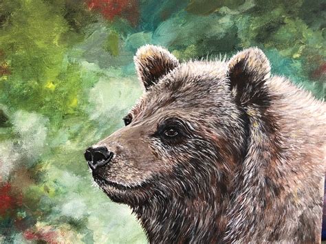 Spirit Animal Bear Art Grizzly Bear Art Print Wildlife | Etsy