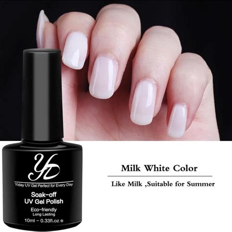 Yiday 1pcs Milk White Soak off UV Gel Nail Polish Nail Art Professional ...