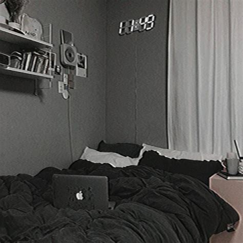 Aesthetic Black | Black room decor, Aesthetic bedroom, Edgy bedroom