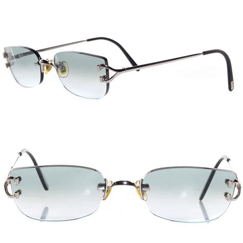 CARTIER Rimless Gradient Sunglasses 135 88051