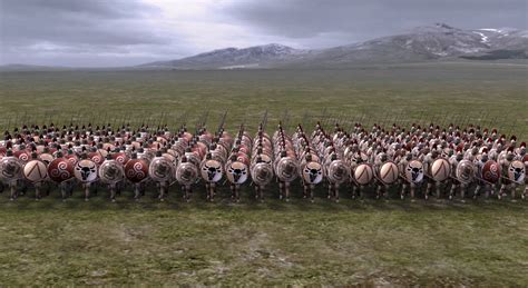 Greek and Macedonian phalanx formation - 3D scene - Mozaik Digital Education and Learning