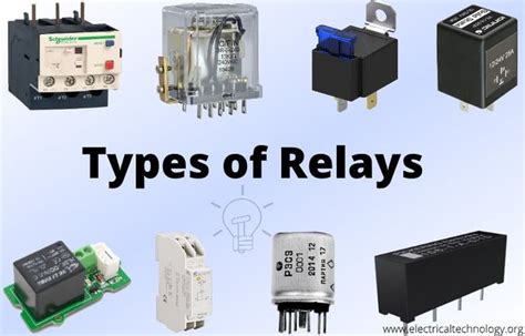 Types of Relays - Their Construction, Operation & Applications | Relay, Electrical circuit ...