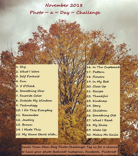 November Photo Challenge | November photo challenge, Photo challenge, Photo