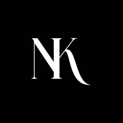 NK Logo Design. Initial NK Letter Logo Icon Design Vector Pro Vector ...