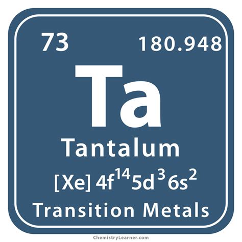 Tantalum Facts, Symbol, Discovery, Properties, Uses