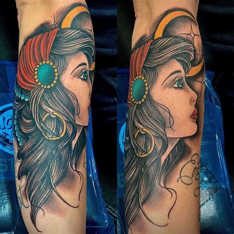 Top 109 Best Gypsy Tattoos - [2021 Inspiration Guide]