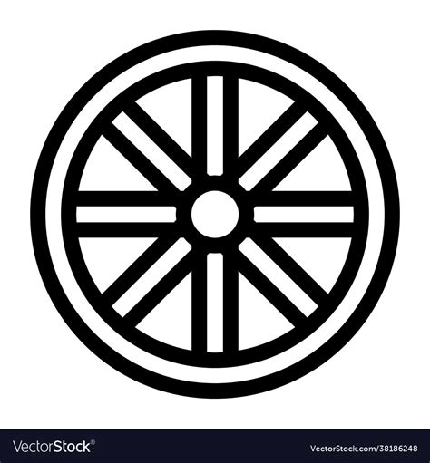 Wagon wheel Royalty Free Vector Image - VectorStock