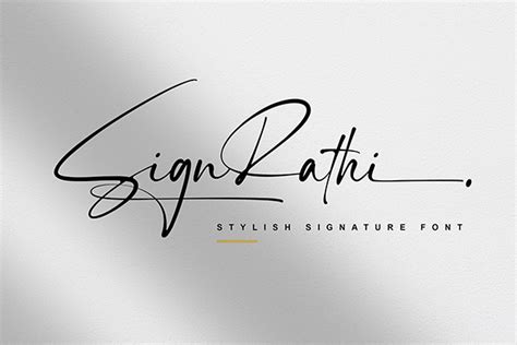 SignRathi Stylish Signature Font – Free Design Resources