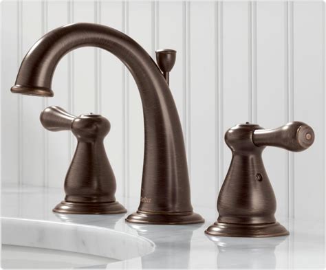 Delta 3575LF-RB Leland Two Handle Widespread Bathroom Faucet, Venetian ...