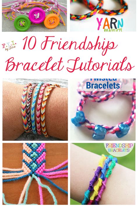 10 Friendship Bracelet Tutorials • FYI by Tina | Friendship bracelets tutorial, Diy friendship ...