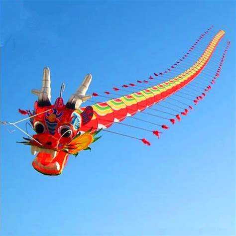 Large Chinese 7M Dragon Kite Can Fly With Handle Line Traditional Kite ...