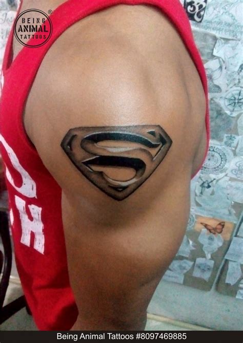 Superman Logo Tattoo Design By Being Animal Tattoo by Samarveera2008 on ...