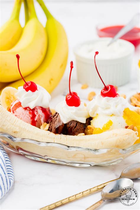 Banana Split - Ice Cream From Scratch