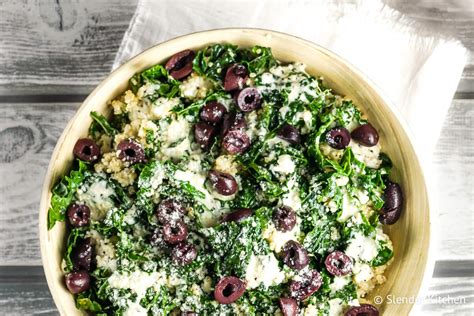 Kale Caesar Quinoa Bowl - Slender Kitchen