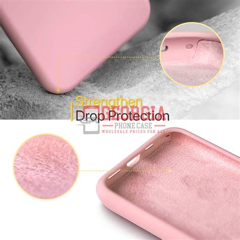 D87-Pink 6.7 inch iPhone 13 Pro Max Liquid Silicone Case Slim Soft Gel ...