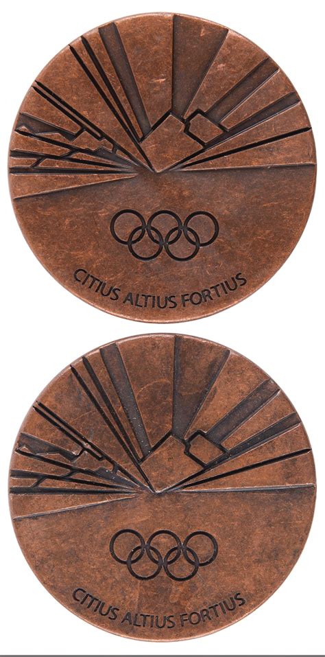 Torino 2006 Winter Olympics (2) Pewter Participation Medals | RR