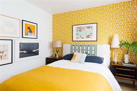 These 10 Yellow Bedroom Ideas Are Cheerfully Bright | Hunker | Yellow ...