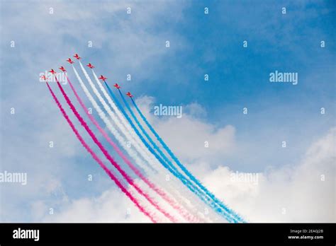 Red Arrows display team Stock Photo - Alamy