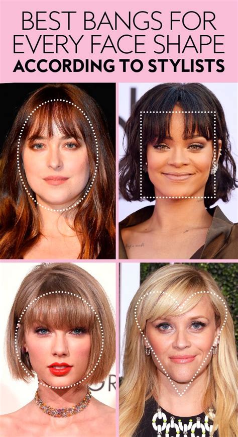 The Best Bangs for Your Face Shape, According to Stylists | Heart shaped face hairstyles, Oval ...